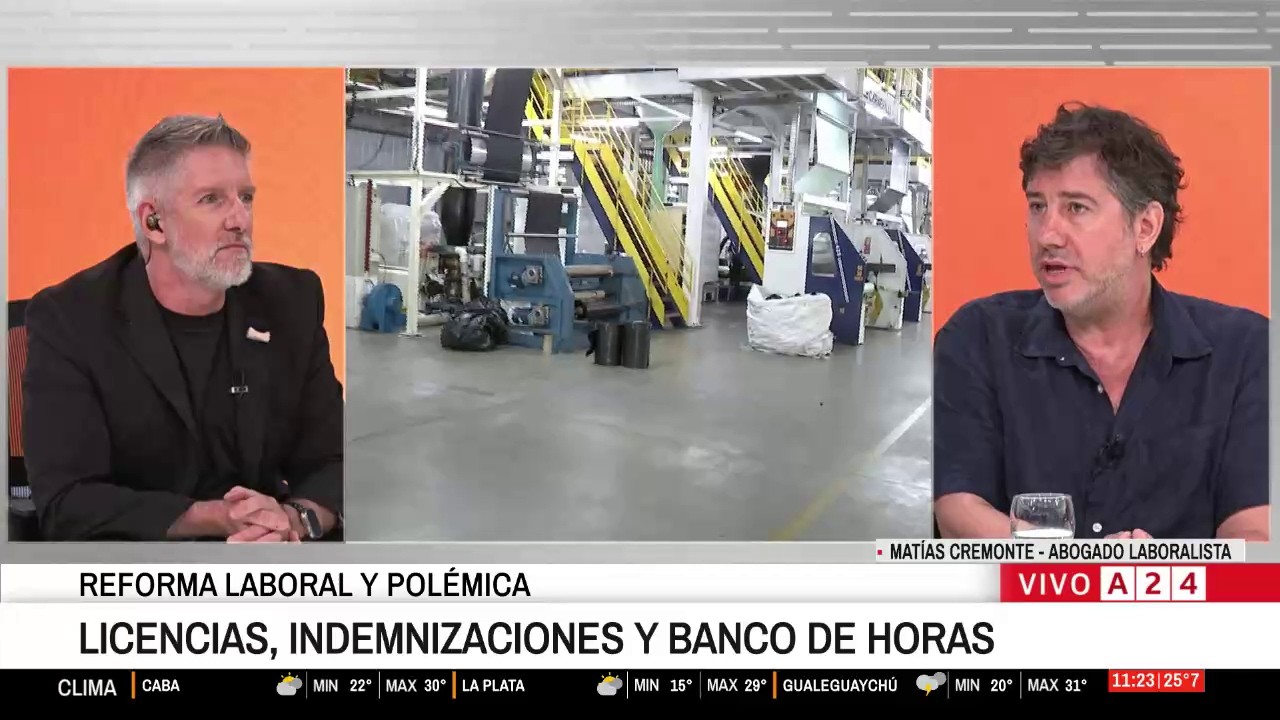 Regresiva reforma laboral: Matías Cremonte en A24