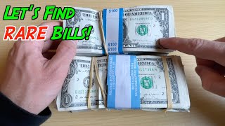 Searching $1,000 of $1 BILLS for RARE & FANCY Serial Numbers WORTH MONEY!