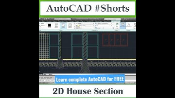 AutoCAD #Shorts - House Section Drawing