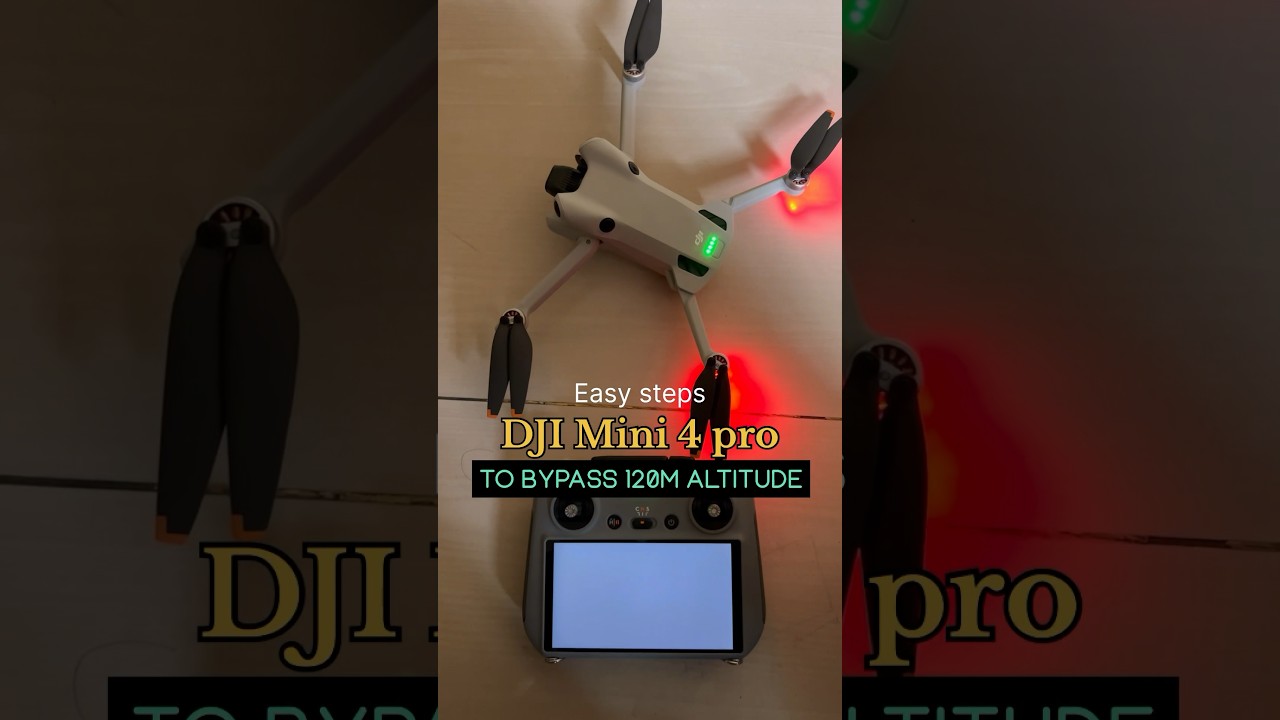 Unlocking DJI MINI 4 pro to fly 500m altitude😱#dji #djimini4pro #drone #tech