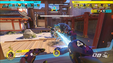 Overwatch: Hanamura Random QP Capture Both Points in Under 2 Minutes!