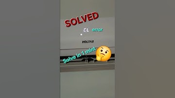 AC CL MESSAGE FIXED || CL Error resolved #voltasac