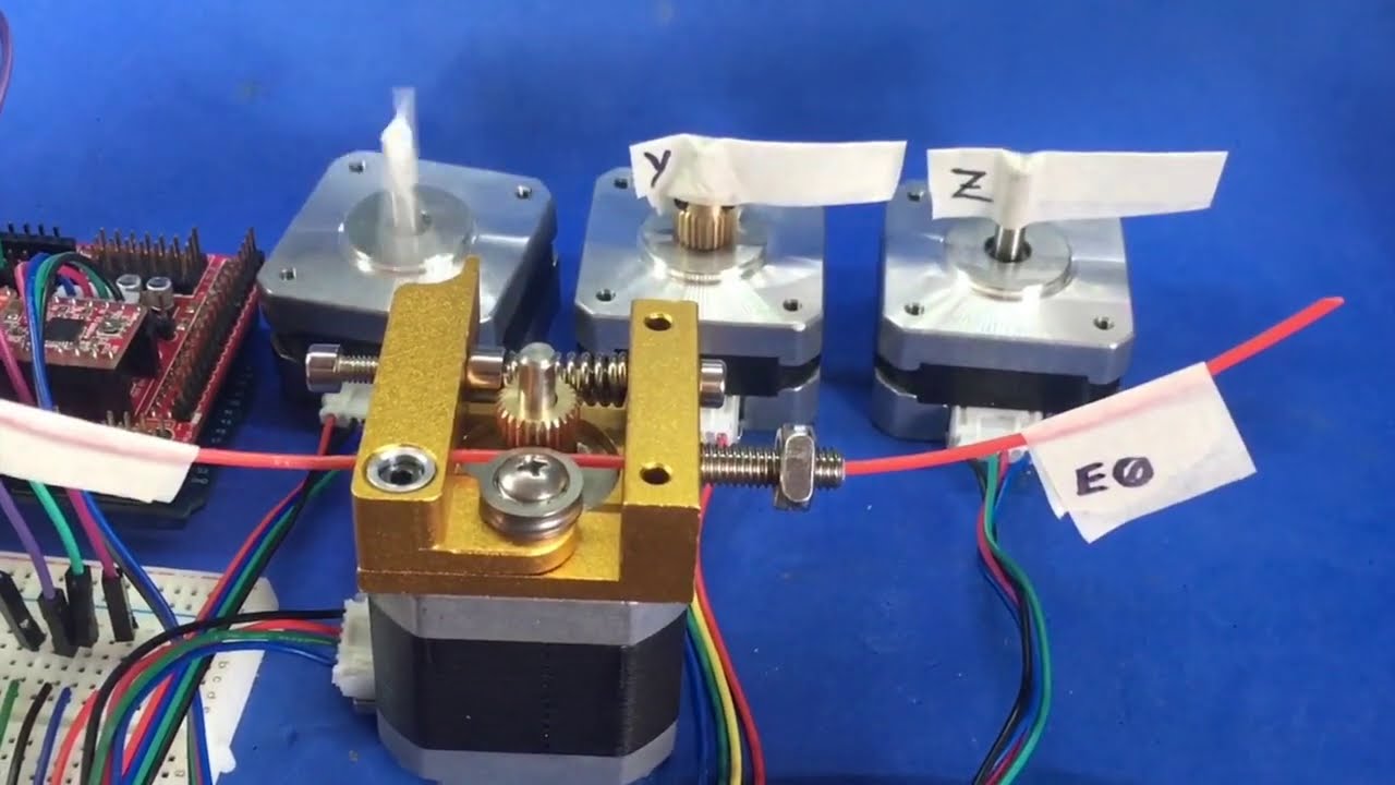 ✅ Motores de Impresora 3D puesta a Prueba de Ramps, Extrusora, Driver y Cableado