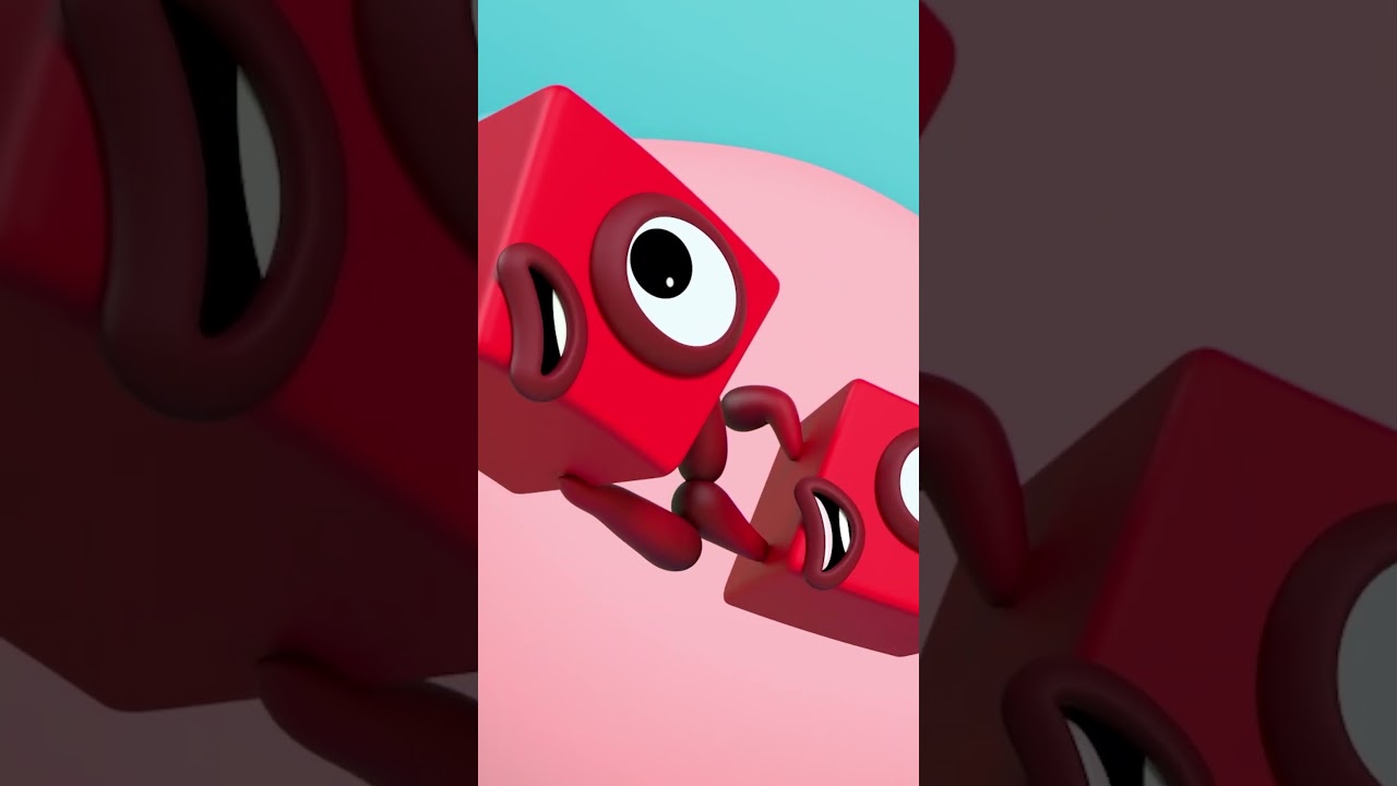 BUNTE MATHE – Teil 2 | Zählen lernen mit der Zahl 2 | Der Numberblocks Express stoppt nicht #shorts