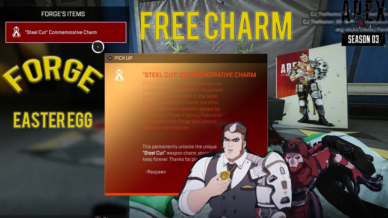 Apex Legends Forge Easter Egg *FREE GUN CHARM* " Up Close and Personal ...