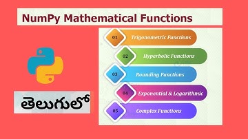 NumPy Mathematical functions|Math functions in python|Python tutorial for beginners|Coding Tricks
