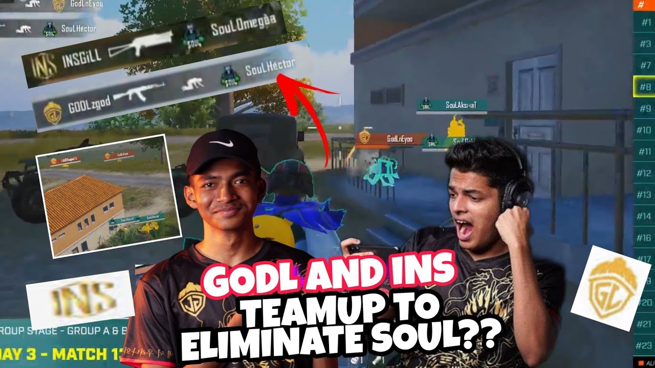 GodL and INS Target Soul? Team up? GodL Vs Soul | BGMI Lan - YouTube