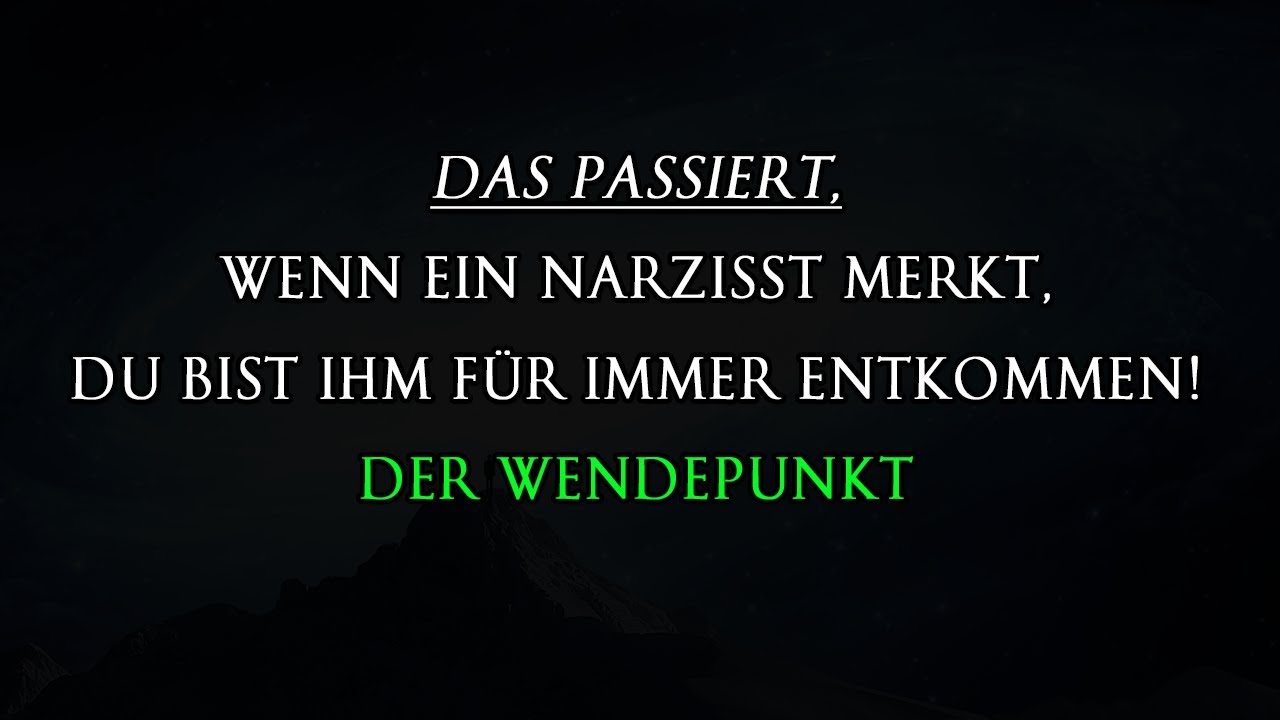 Wenn ein Narzisst realisiert, dass du wirklich mit ihm abgeschlossen hast | Narzissmus