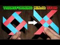The Transforming Ninja Star! (4-Pointed) - Amazing and Easy