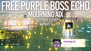 How To Get Free Purple Mourning Aix Boss Echo Quest Guide - Wuthering Waves