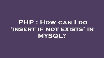 PHP : How can I do 
