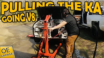 Hardbody D21 SBC Build Part II: Pulling the Turbo KA out of the Hardbody!