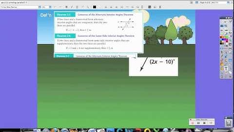 Geometry 3.2 Proving Parallel Lines