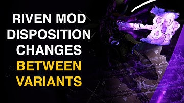 Big Riven Disposition Changes coming in December! (Warframe)