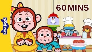 Five Little Monkeys Jumping on the Bed and More Nursery Rhymes | By Little Fox