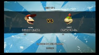 Mario strikers charged football: Diddy Kong Vs. Bowser Jr. (2 player)