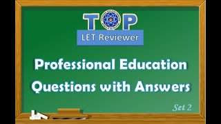 Professional Education Questions with Answers