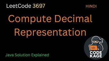 LeetCode 3697 | Compute Decimal Representation | Java Solution Explained | Hindi