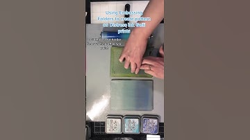Use Embossing folders to create pattern on your Gelli prints #shorts #gelliplate #distress