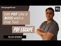 How to use PDFEscape - a free too to edit PDF documents [2021]