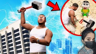 Franklin & Shinchan Found Thor's Hammer - GTA 5 #108