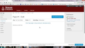 Finding your assigned peer review in Canvas