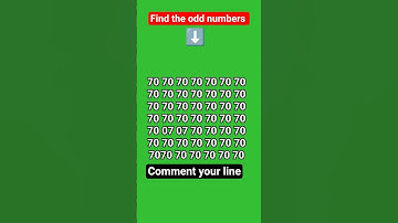 find the odd numbers 🔢🔢....#viral #youtube #trending #shorts #video mind hack #game #amazing #facts