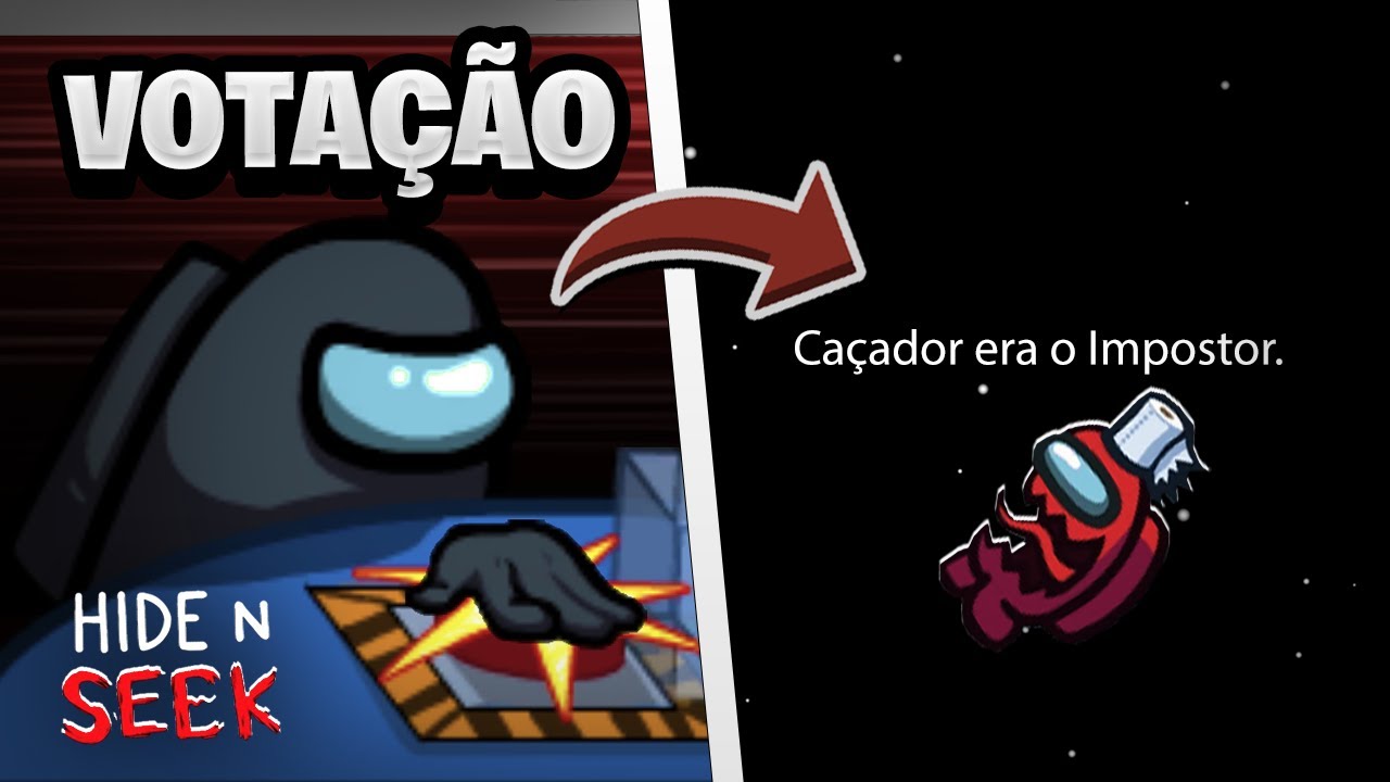 APERTEI o BOTÃO para TIRAR O IMPOSTOR no HIDE N SEEK?! - Among Us ...