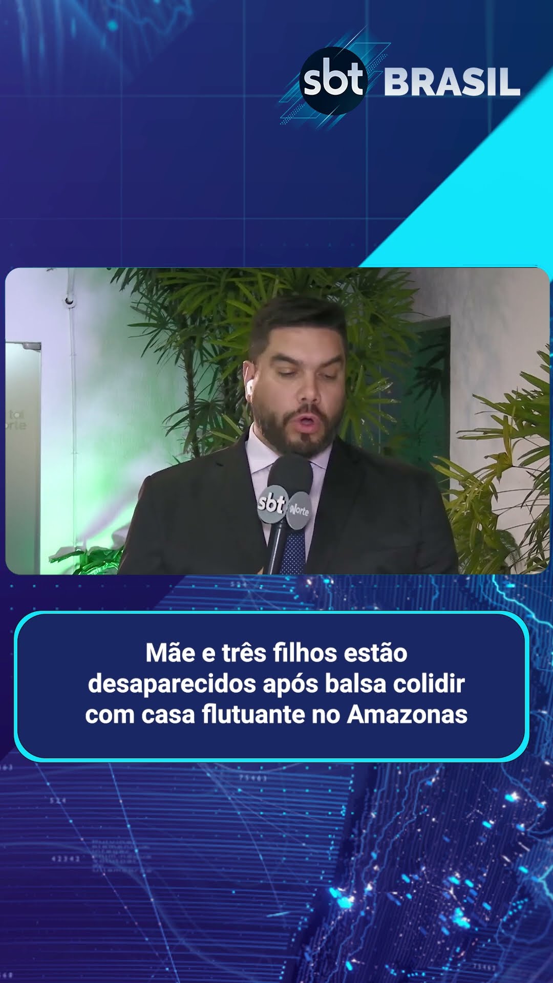Balsa colide com flutuante e deixa mãe e três filhos desaparecidos | SBT Brasil (17/01/25)