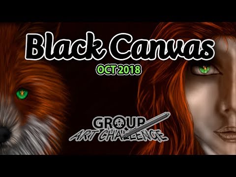 STARTING WITH A BLACK CANVAS - Oct 2018 Group Art Challenge - STARTING WITH A BLACK CANVAS - Oct 2018 Group Art Challenge