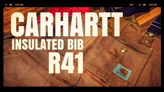 CARHARTT BIB OVERALL QUILT LINED STYLE #R41 [ The Boot Guy Review ]