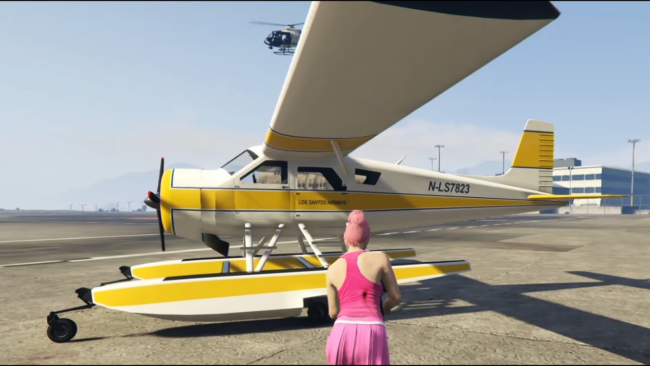 Ps4でgta5実況 水陸両用の水上機 Dodoに初乗り 着水 一人称 主観モード Youtube