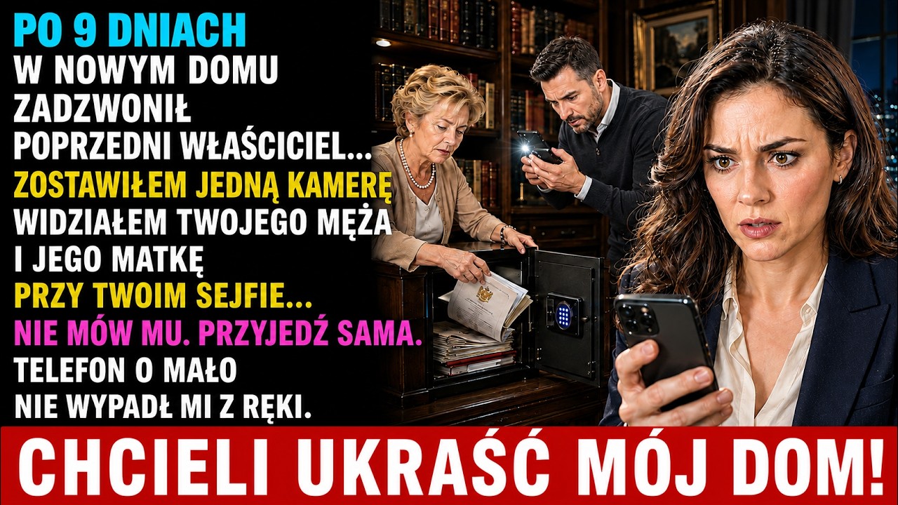 „Właśnie odebrałam telefon od mężczyzny, który sprzedał nam dom. Powiedział sześć słów, po których zamarło mi serce: »Nie mów mężowi. Przyjedź sama. Natychmiast.« Dziewięć dni wcześniej...