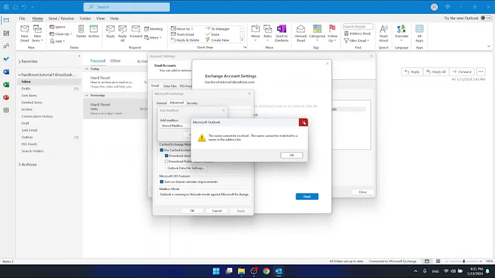 How to Add a Shared Mailbox to Outlook