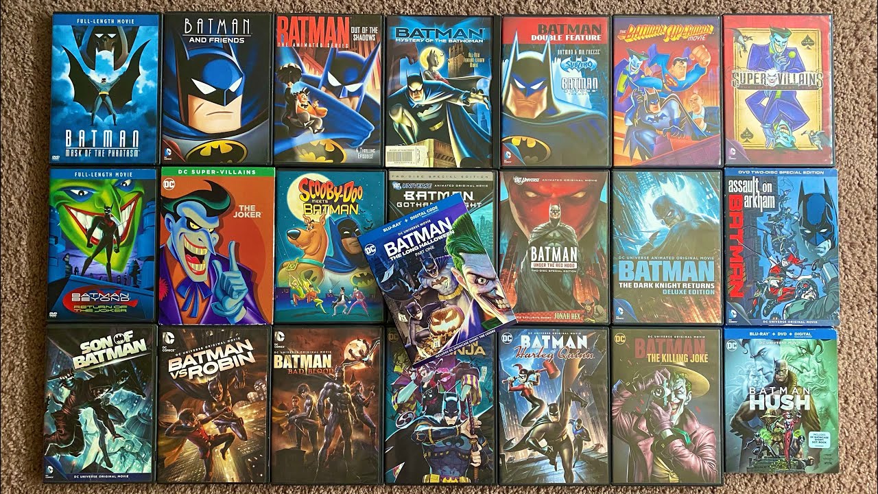 MY COMPLETE ANIMATED BATMAN DVD COLLECTION! - YouTube