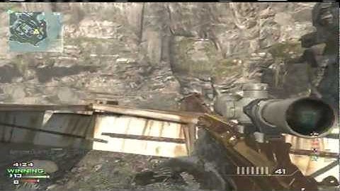 Modern Warfare 3: Sniping  MOAB 48-6 On Aground in 2v2 Faceoff | W/ Mp7 | (MW3 Gameplay)