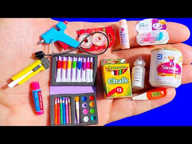 DIY Miniature Puff Paint (Really Works) Doll School & Art Supplies 