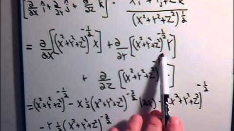 Del Operator: Laplacian Of Position Vector