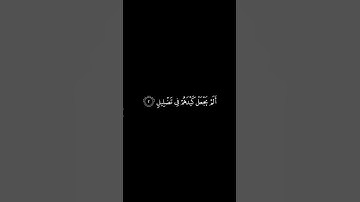 #كرومات_قرآن سورة الفيل بصوت الشيخ فارس عباد