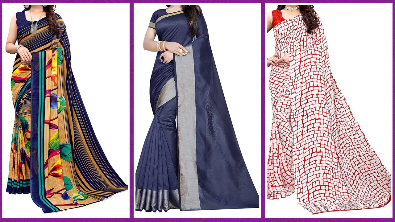 Amazon Daily Wear Cotton silk Sarees Under 300/- | 