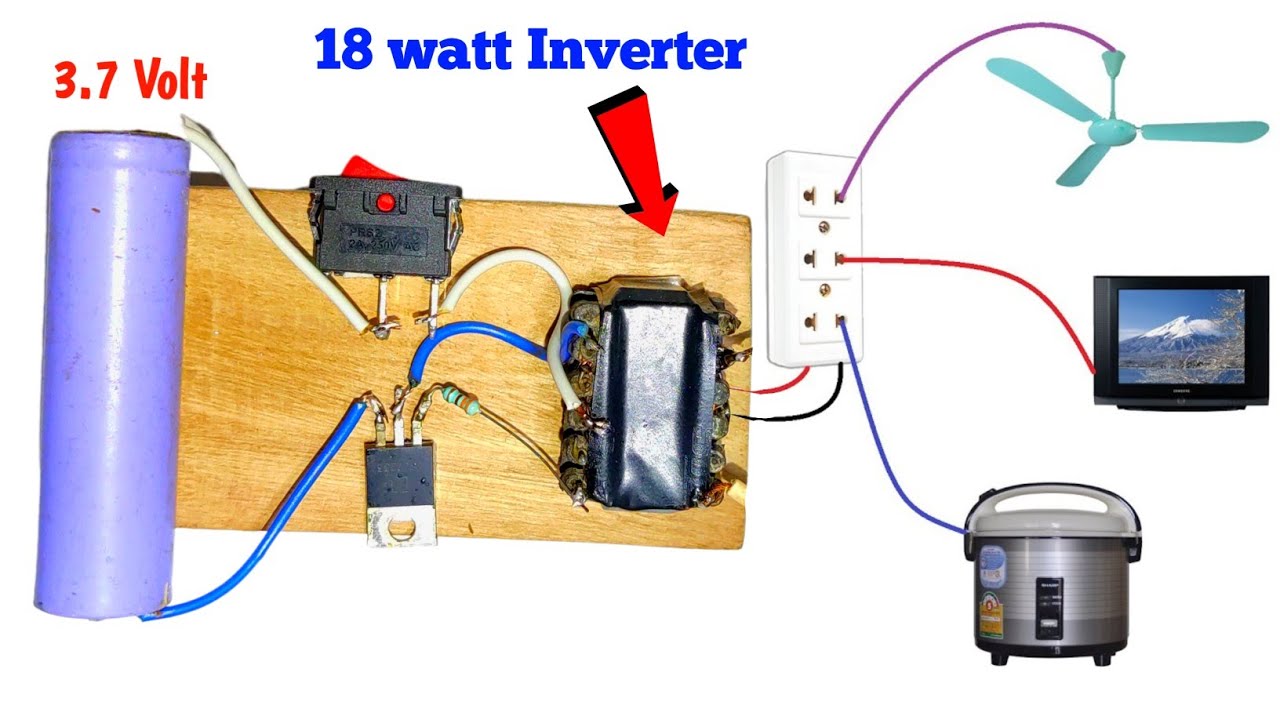 Mini inverter kaise banaye, How to make inverter at home, how to make ...