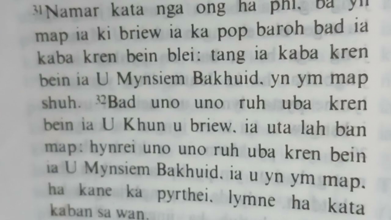 Wat kynthoh ne pynrem para nongialap ia kiba phi ialap maphi ruh ia U Jisu Khrist 10