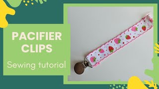 How to make Pacifier Clips - DIY Baby - easy for beginners