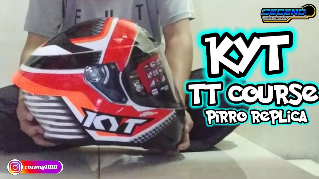 UNBOXING!! KYT TT COURSE PIRRO REPLICA 