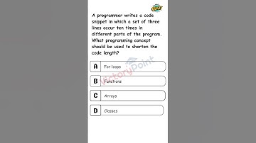 Programming MCQ Practice Question #shorts #shortvideo #ytshorts