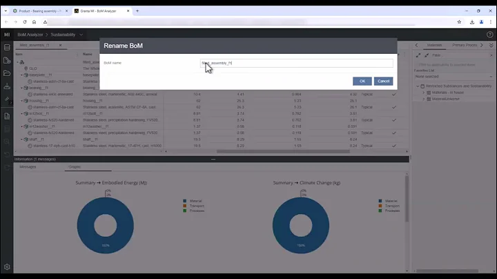 Design for Sustainability with Ansys Granta MI Enterprise and PTC Windchill