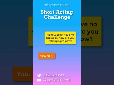 [F4F] Flirting With Your Friend! - Short Acting Challenge (Honey Blossom ASMR) #shorts