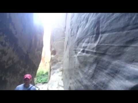 Tom hiking in the Narrows - part 2