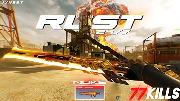 𝗥𝗨𝗦𝗧.𝟮𝟰/𝟳 hit a nuke in a frenetic 10v10 Rust match with the FFar1 the mythical gold bright.