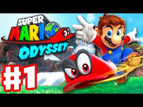 6) Super Mario Odyssey - Gameplay Walkthrough Part 1 - Cap and Cascade  Kingdom! (Nintendo Switch) 